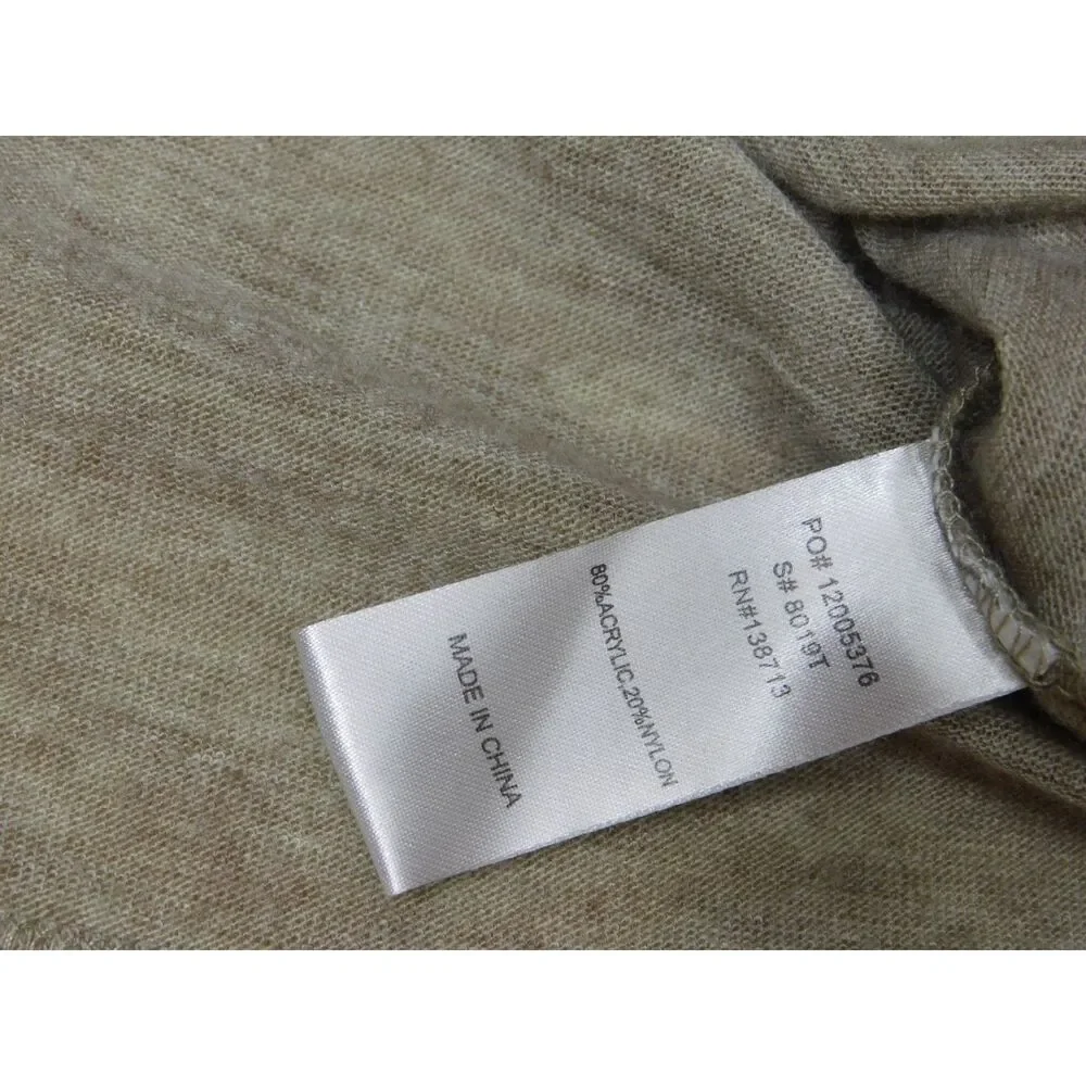 Woman's Oversized Tunic Top Doe & Row Layered Bell Sleeves Sz. L Flowy Knit